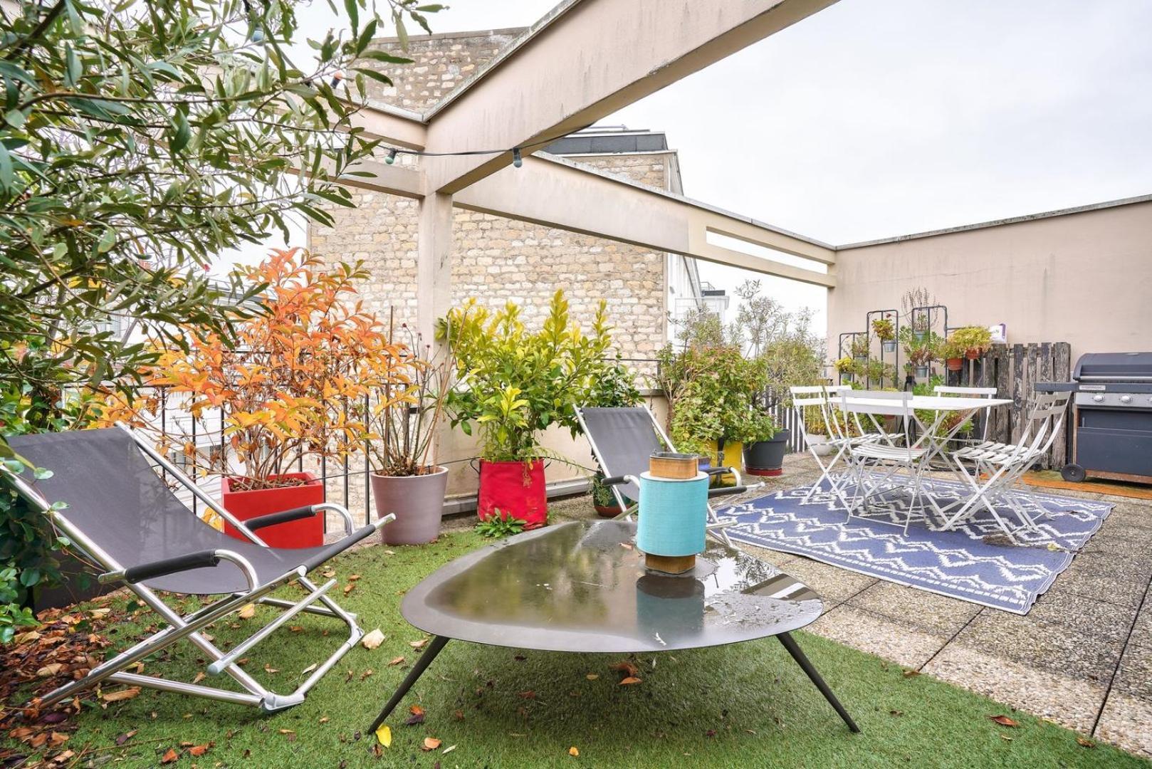 Guestready - Apt Confortable Avec Terrasse Au 18E Paříž Exteriér fotografie